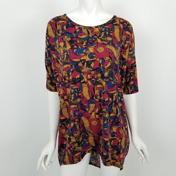 NWT Lularoe Abstract Print Irma Tunic Top - Picture 1 of 6